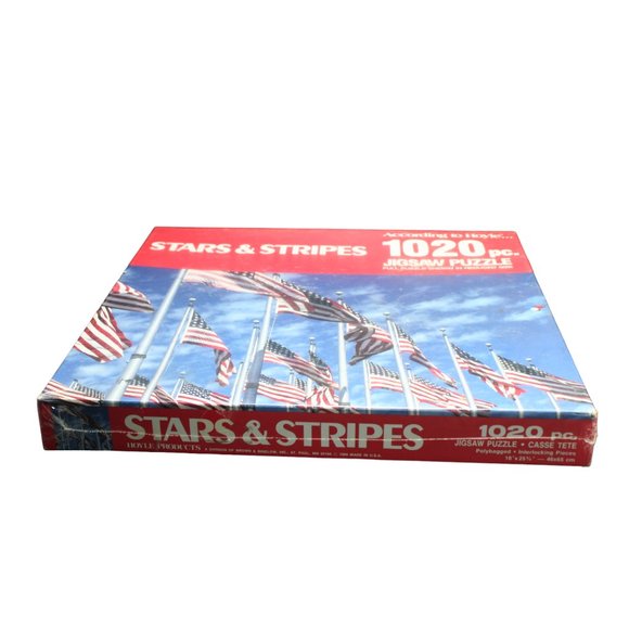 1989 Stars And‎ Stripes US Flags 1020 Piece Jigsaw Puzzle 18" X 25.75" - Picture 7 of 10